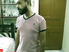 Desi Teen husband caught his housewife with his while sex! With hindi clear audio