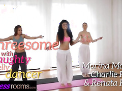 Fitness Rooms Charlie Red and Renata Fox trio with Desi Marina Maya